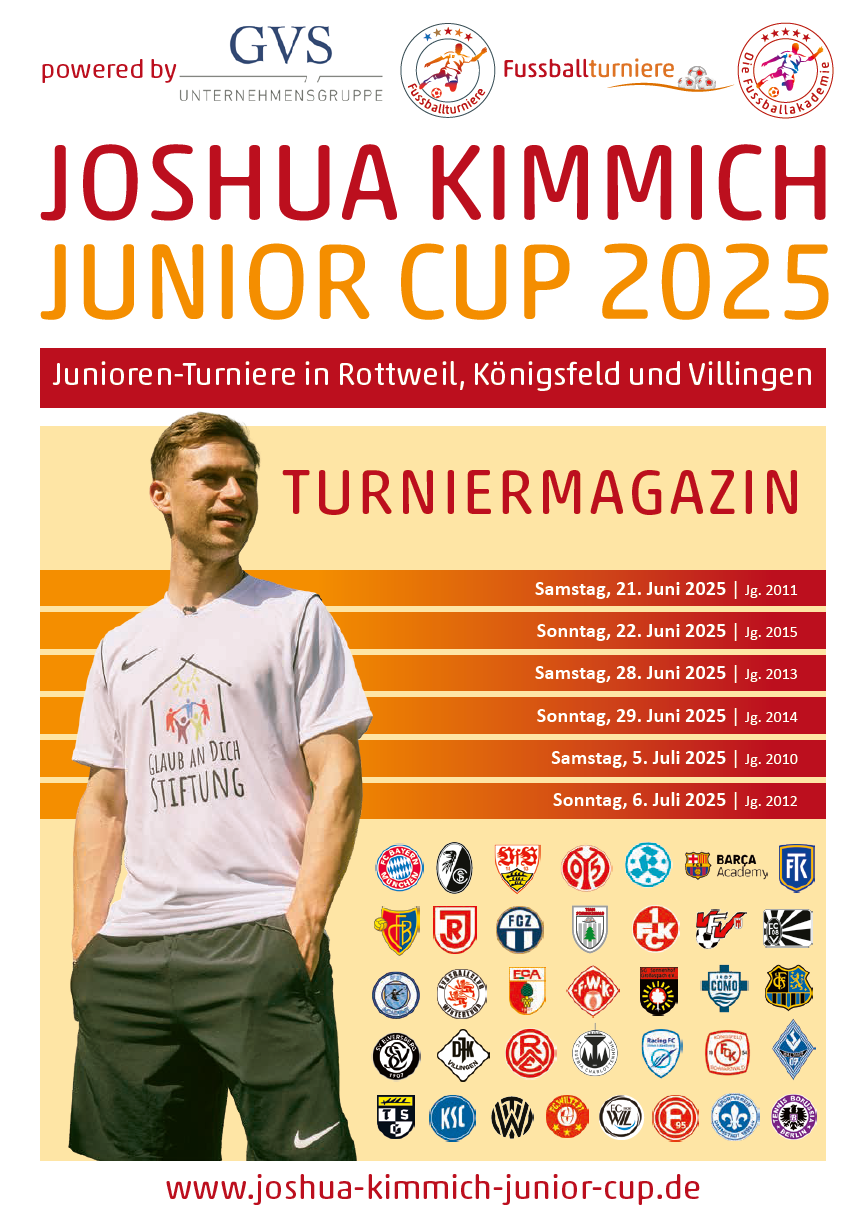 Turniermagazin Joshua Kimmich Junior Cup 2025